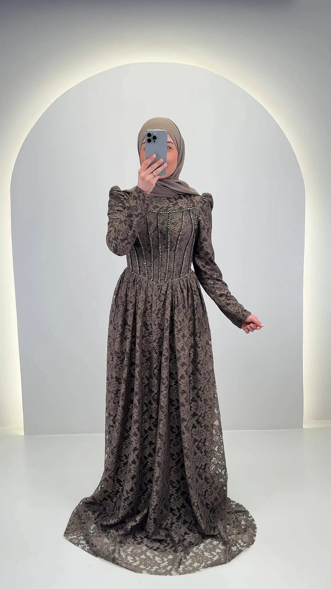 Mina Evening dress Brown