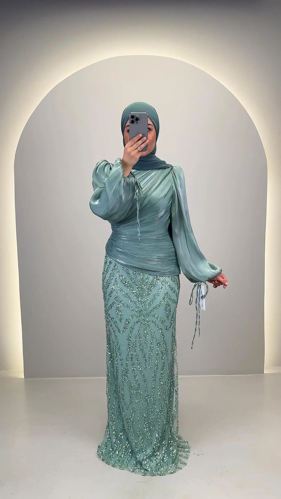 Dian Aftenkjole Mint 01