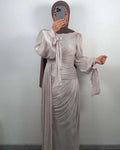 Dunja aftenkjole beige