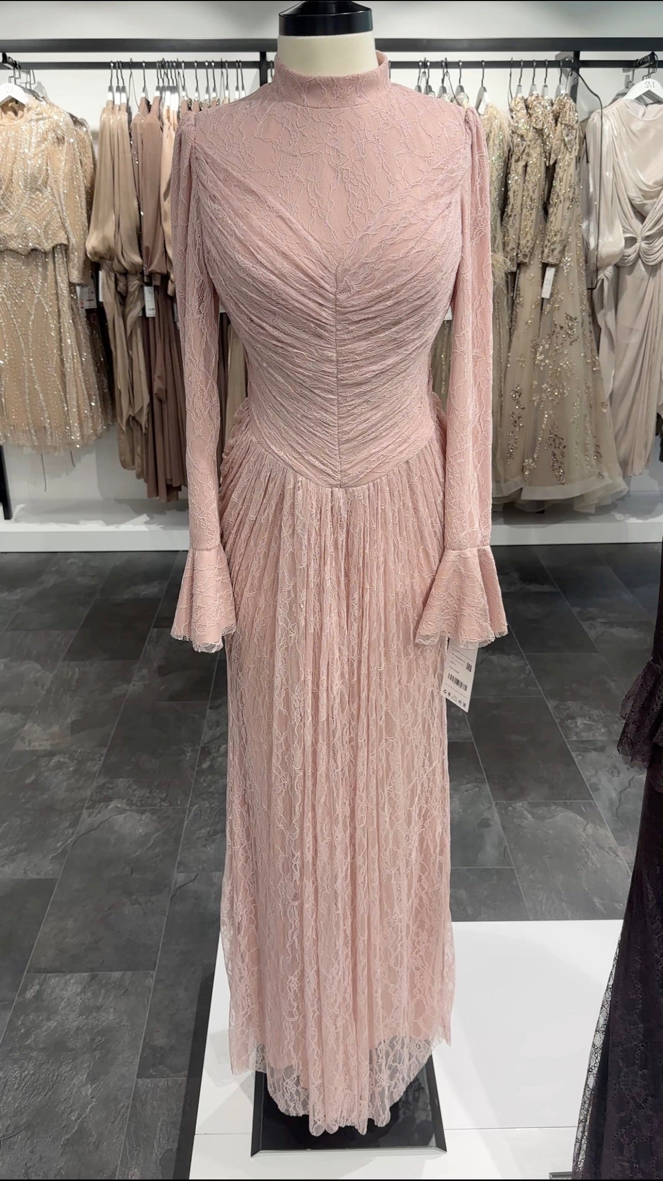Selin aftenkjole pink