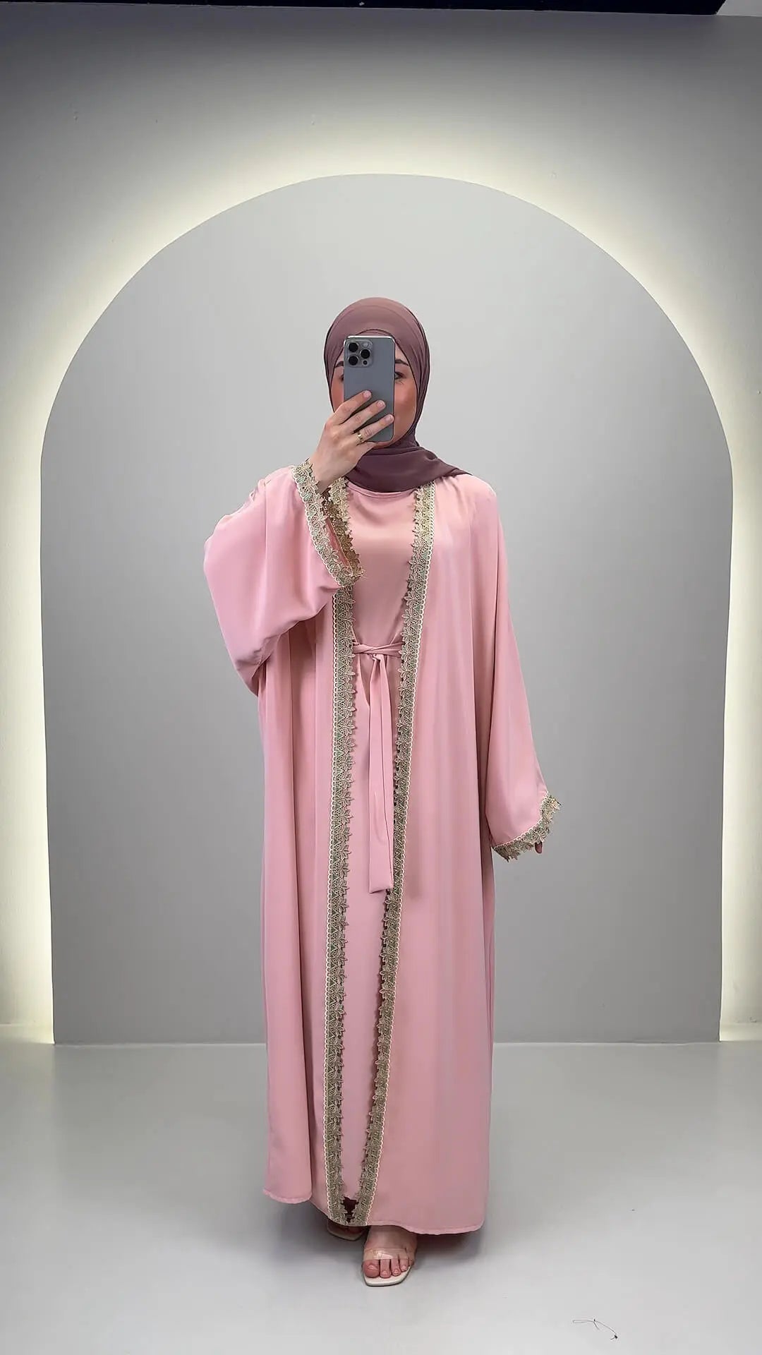 Lima Abaya Sæt Rosa