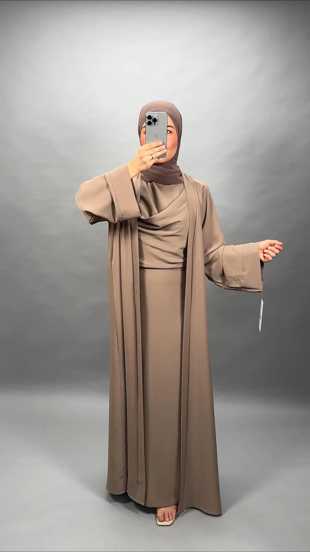 Sema Abaya Set Taupe