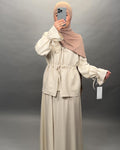 Asliya tredelt beige