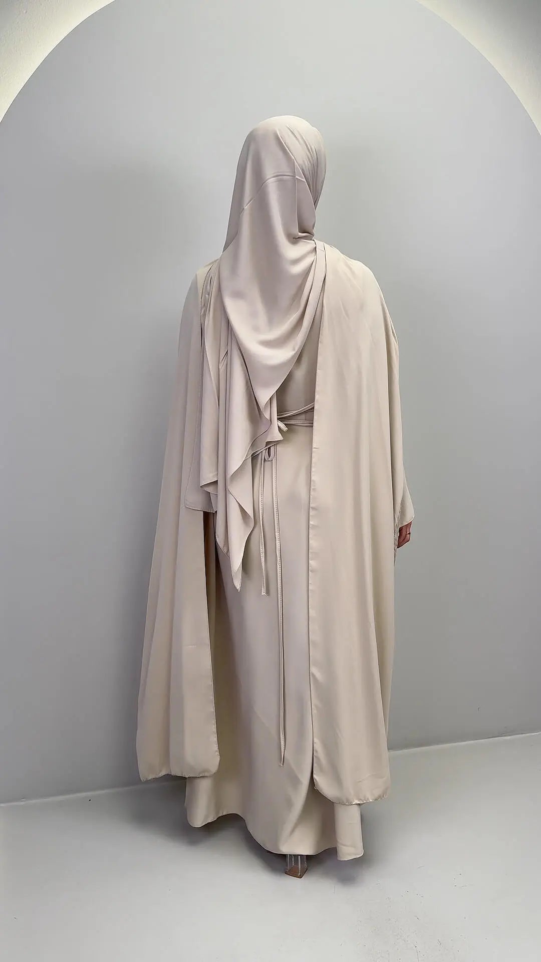 Gizi Aftenkjole Beige