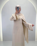 Zera Aftenkjole Beige