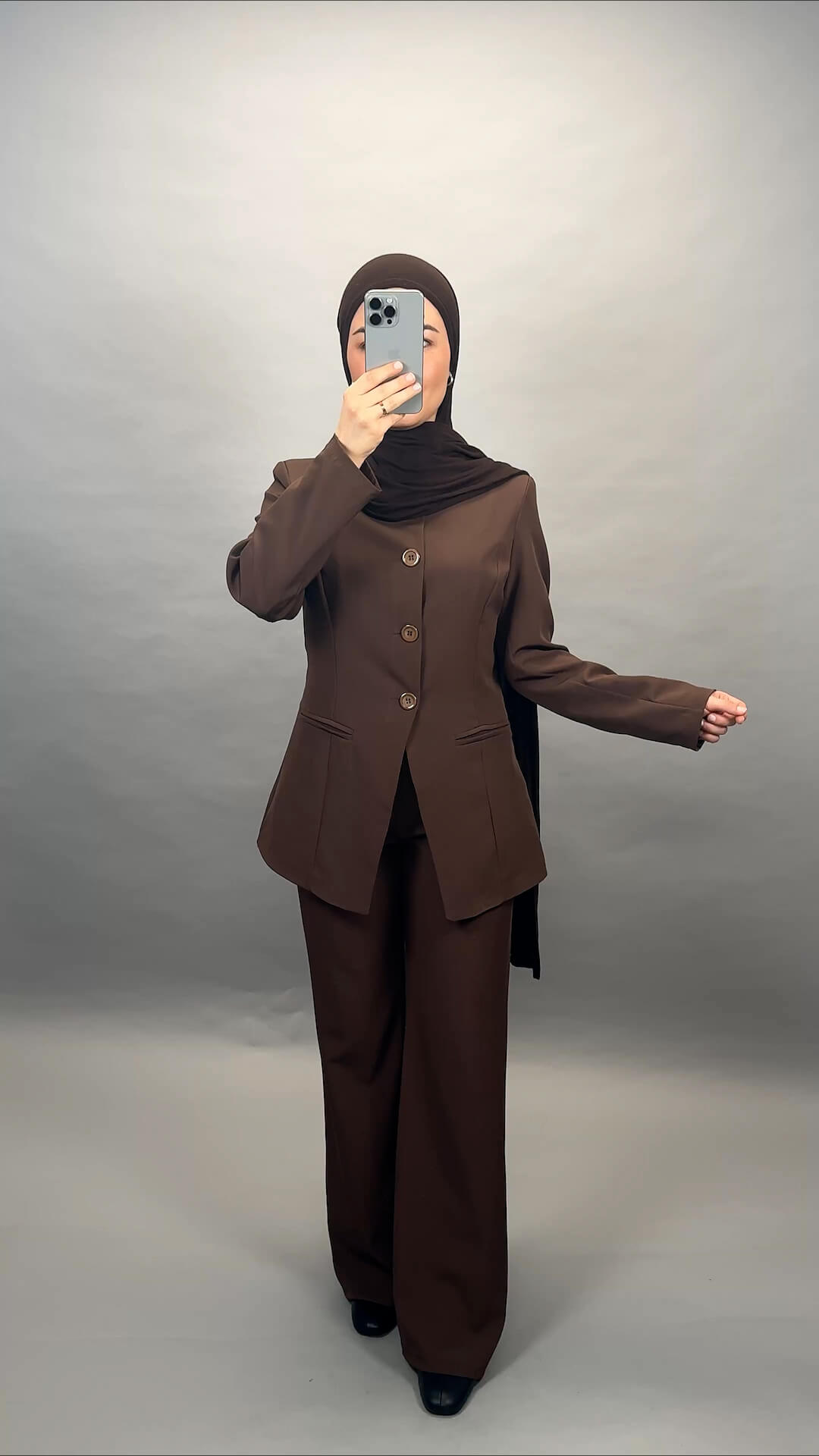 Nisa Blazer Brun