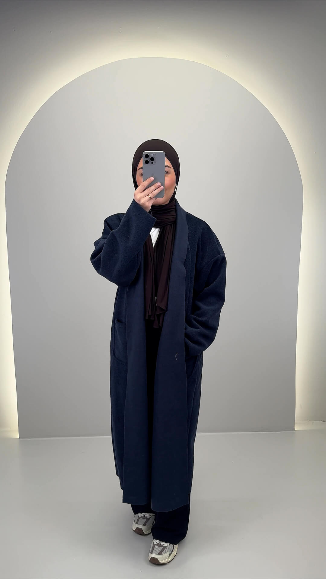 Miyaz Mantel Dunkelblau