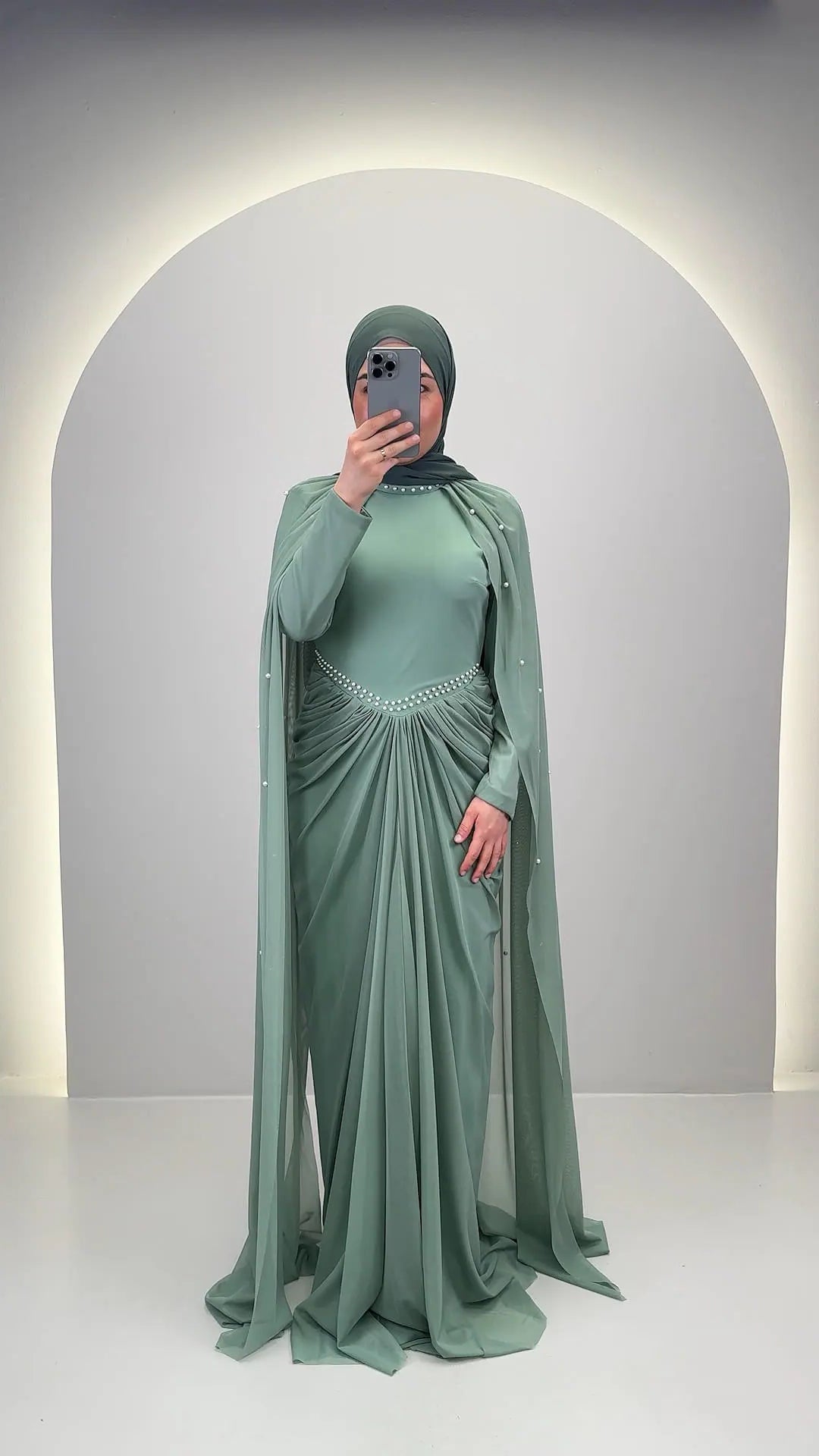 Tiya Aftenkjole Mint