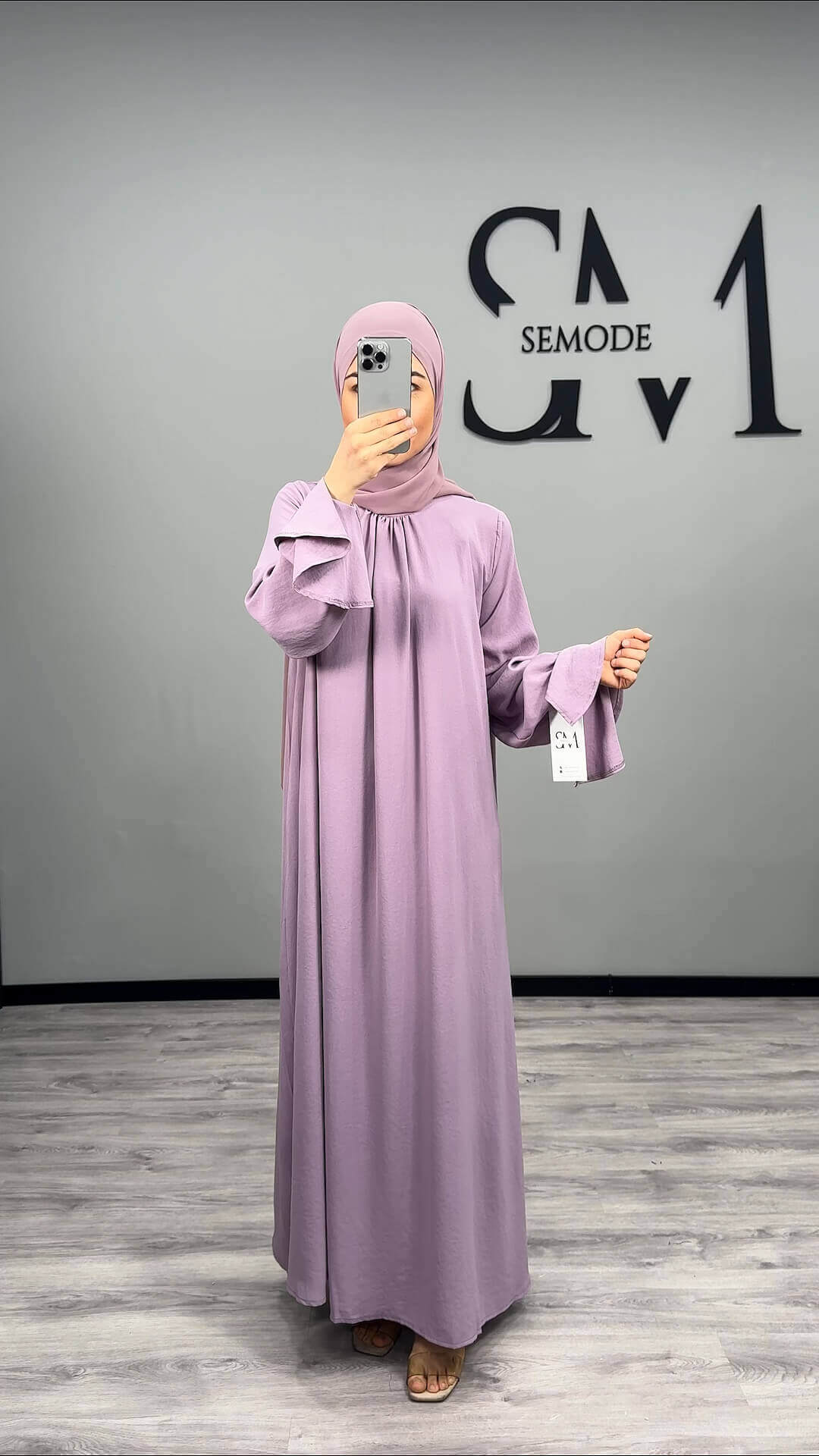 Selin Abaya Kleid Lila