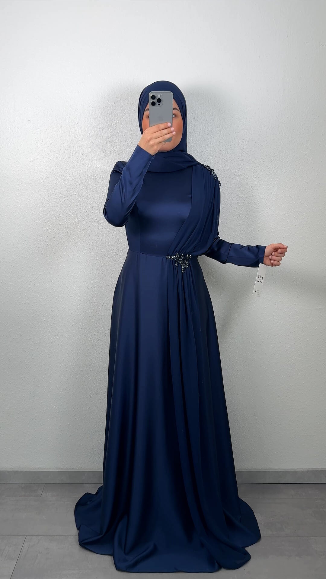 Fidela evening dress dark blue