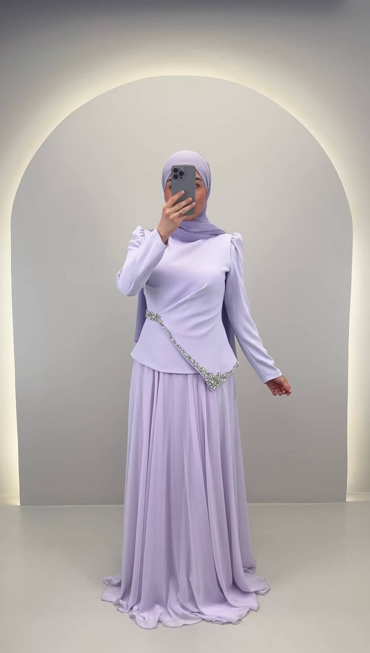 Riyana Abendkleid Lila