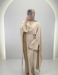 Zerafin Aftenkjole Beige