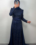 Lale Exclusive evening dress dark blue