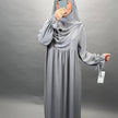 Mila Abaya Takım Khimar Gri
