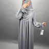 Mila Abaya Takım Khimar Gri