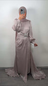 Nur Abendkleid Beige - Semode