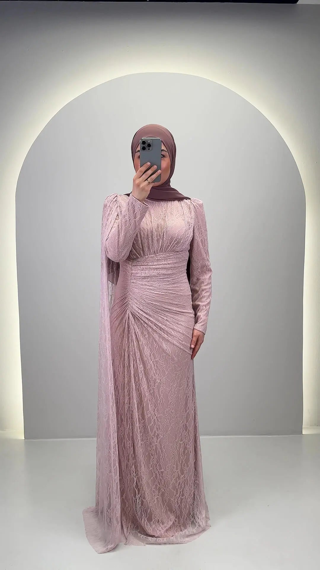 Asell Aftenkjole Pink