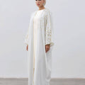 Hira Exclusive Abaya Set Hvid