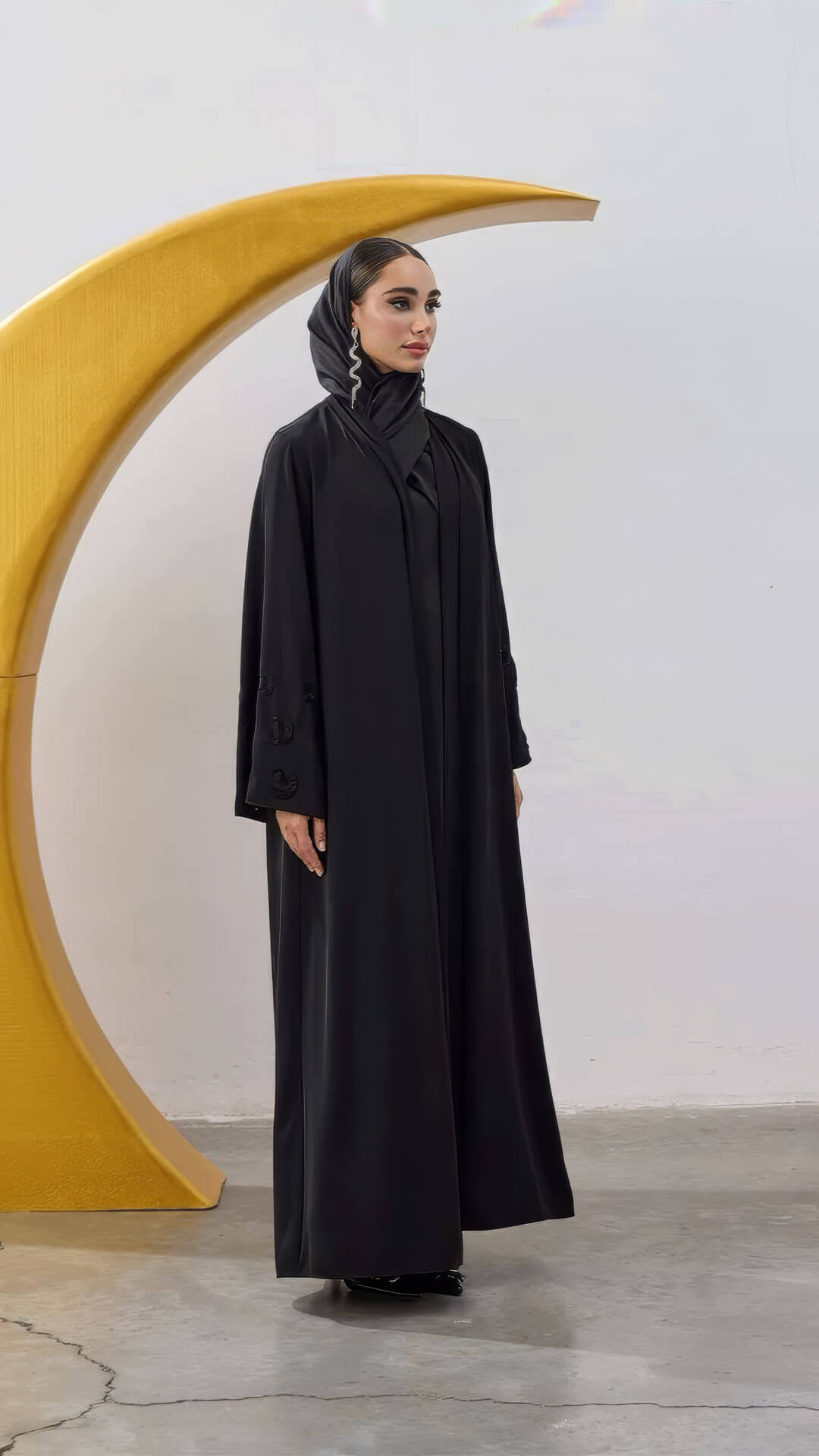 Ay Exklusive Abaya Set Schwarz