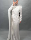 Arya Aftenkjole Beige