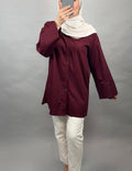 Miranda top bordeaux