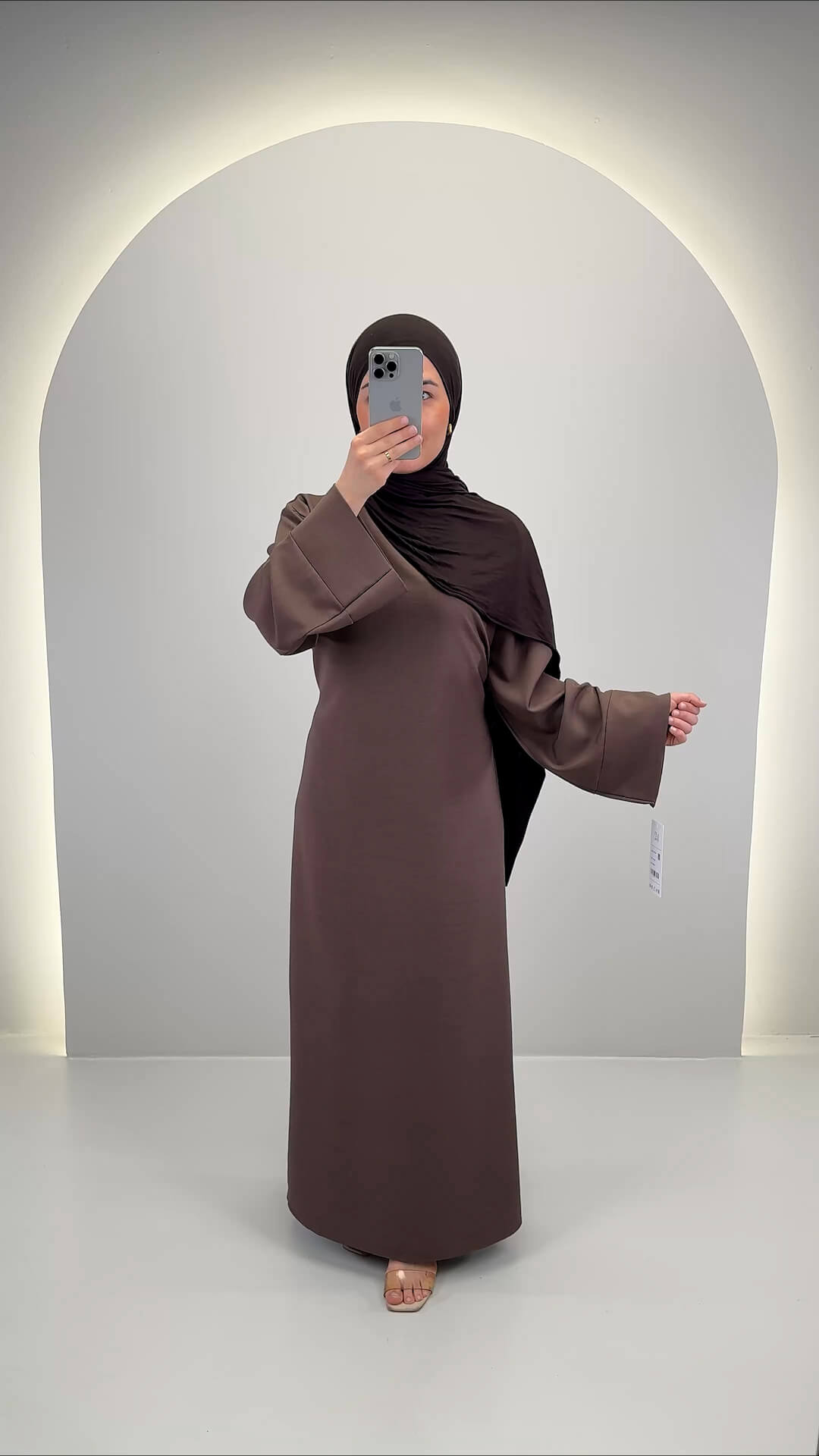 Classy Elbise Kahverengi 01