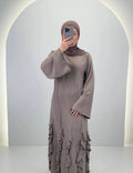 Diya aftenkjole taupe