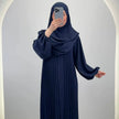 Hifaya Abaya Seti Khimar Koyu Mavi