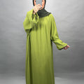Sera Musselin Kleid Grün