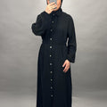 Elay Musselin Kleid Schwarz