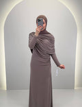 Miana Aftenkjole Taupe