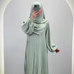 Hifaya Mint Renkli Khimar ile Abaya Takım
