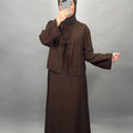 Miray Zweiteiler Kleid Braun