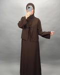 Miray Zweiteiler Kleid Braun