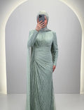 Asell aftenkjole Mint