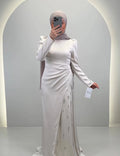 Nalea Aftenkjole Beige