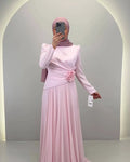 Noor Aftenkjole Pink