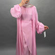 Gabiya Abaya beige pink