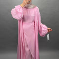 Gabiya Abaya Beige Pink