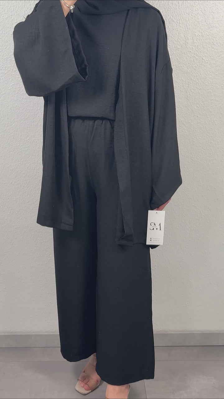 Danla Outfit Schwarz 3-Teilig