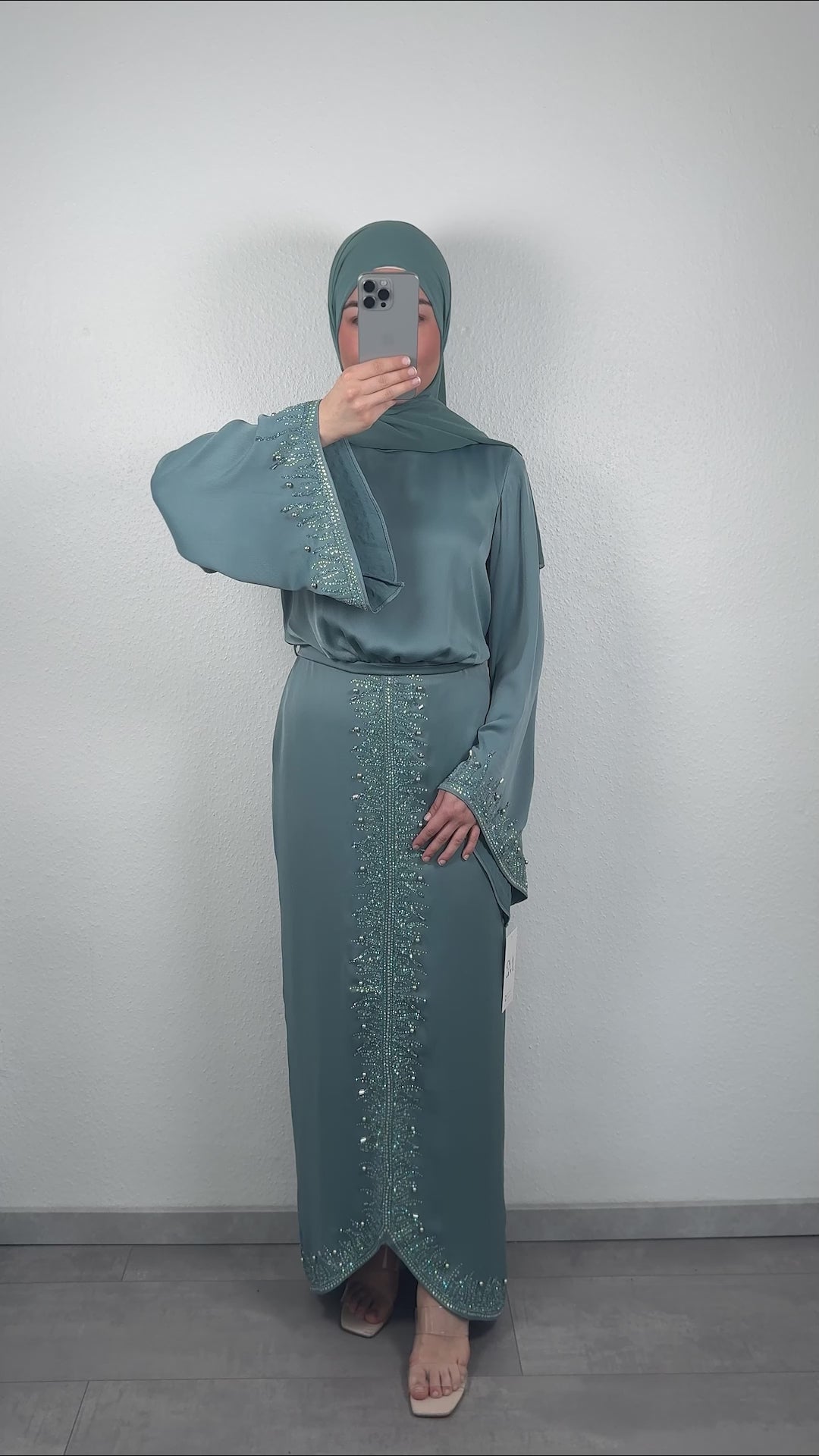 Maya evening dress Mint 02