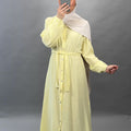 Elay Musselin Kleid Gelb