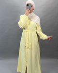 Elay Musselin Kleid Gelb